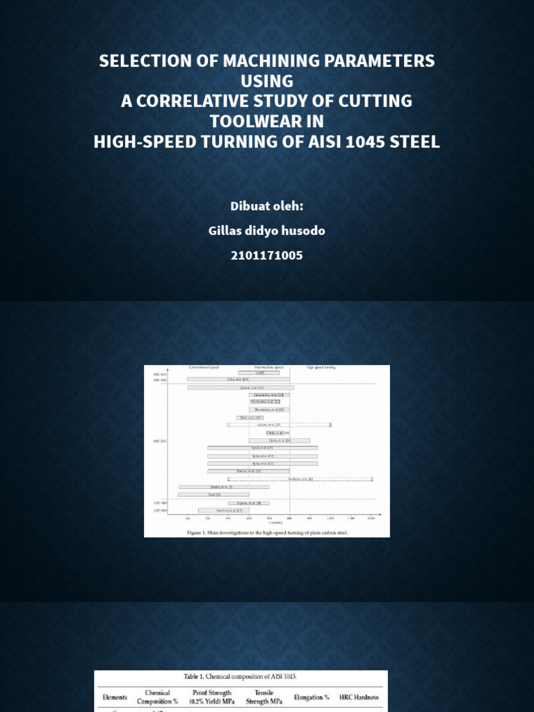 Selection of Machining Parameters Using | PDF