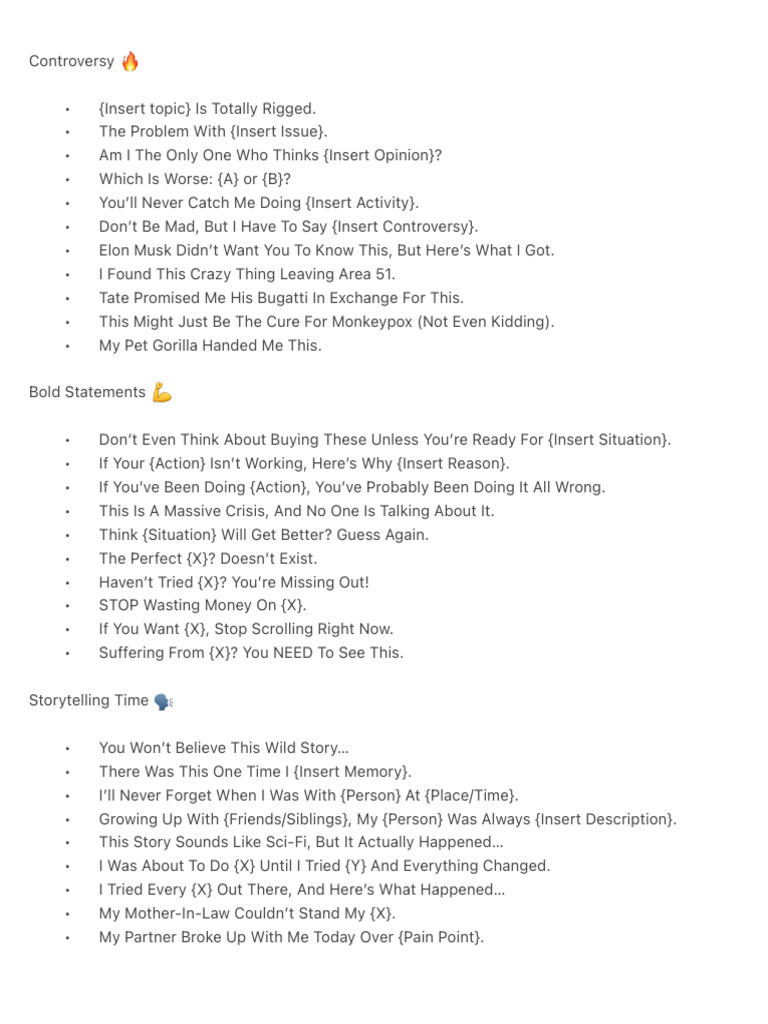 Controversial Opinions and Bold Claims | PDF