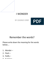 I Wonder - Meaning
