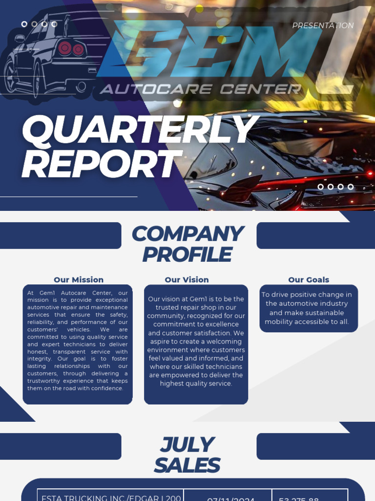 Blue Modern Company Profile Presentation PDF | PDF | Loyalty Program ...