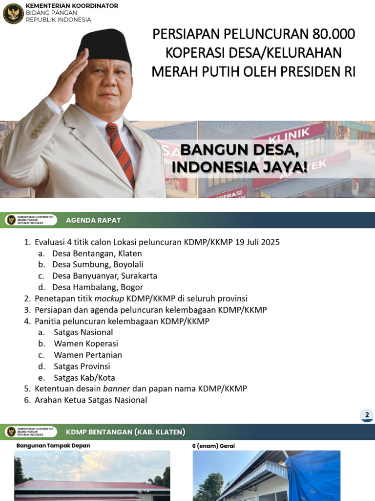 Desain dan Peluncuran KDMP Merah Putih | PDF