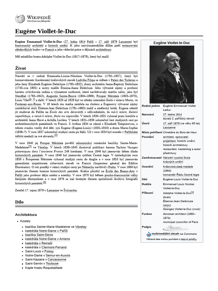 Eugène - Viollet Le Duc | PDF