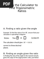 Unit Circle Hand Trick Guide | PDF | Trigonometric Functions | Sine
