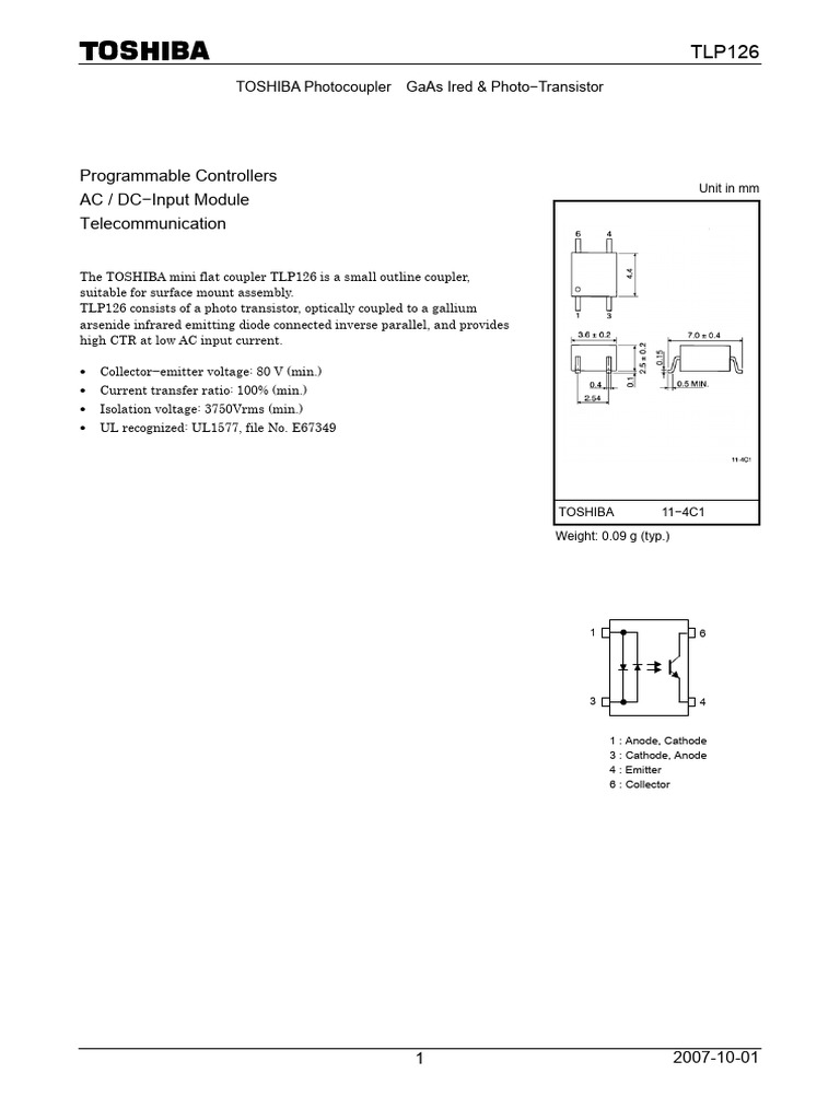DST Tlp126-Tde en 4181-526663 | PDF | Reliability Engineering | Gallium ...