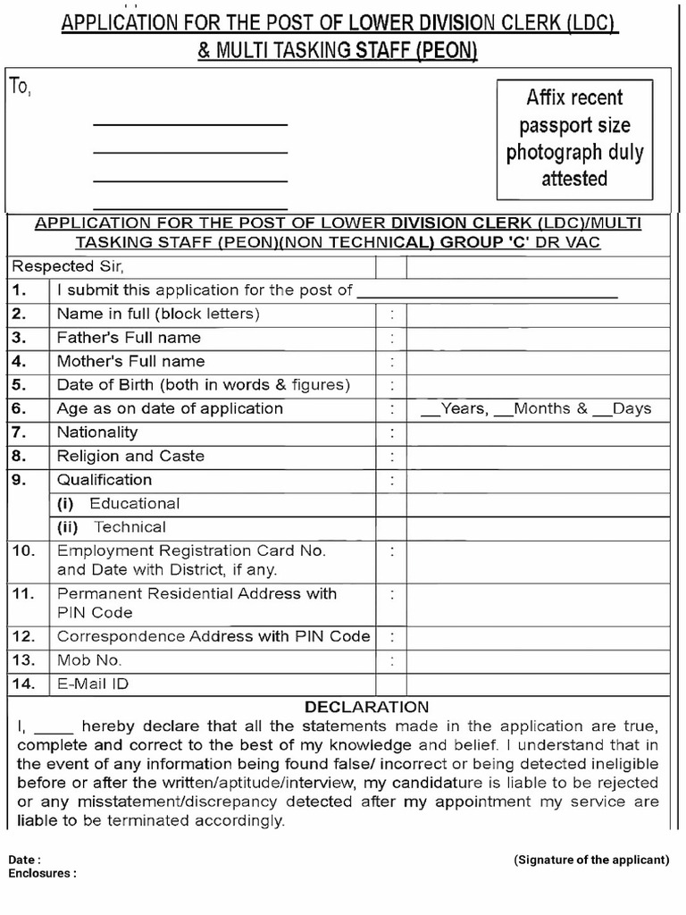 Army TA Southern Commd Application Form | PDF