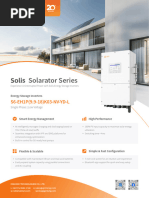 Solis 8kW Hybrid Inverter Datasheet | PDF | Power Inverter | Electronics