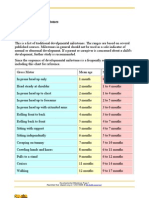 Developmental Milestones