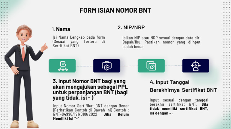 Form Isian Nomor BNT untuk PPL | PDF