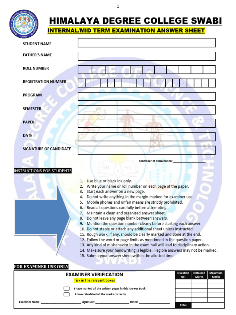 2025 Internal Exam Answer Sheet | PDF | Chess Openings | Chess Theory