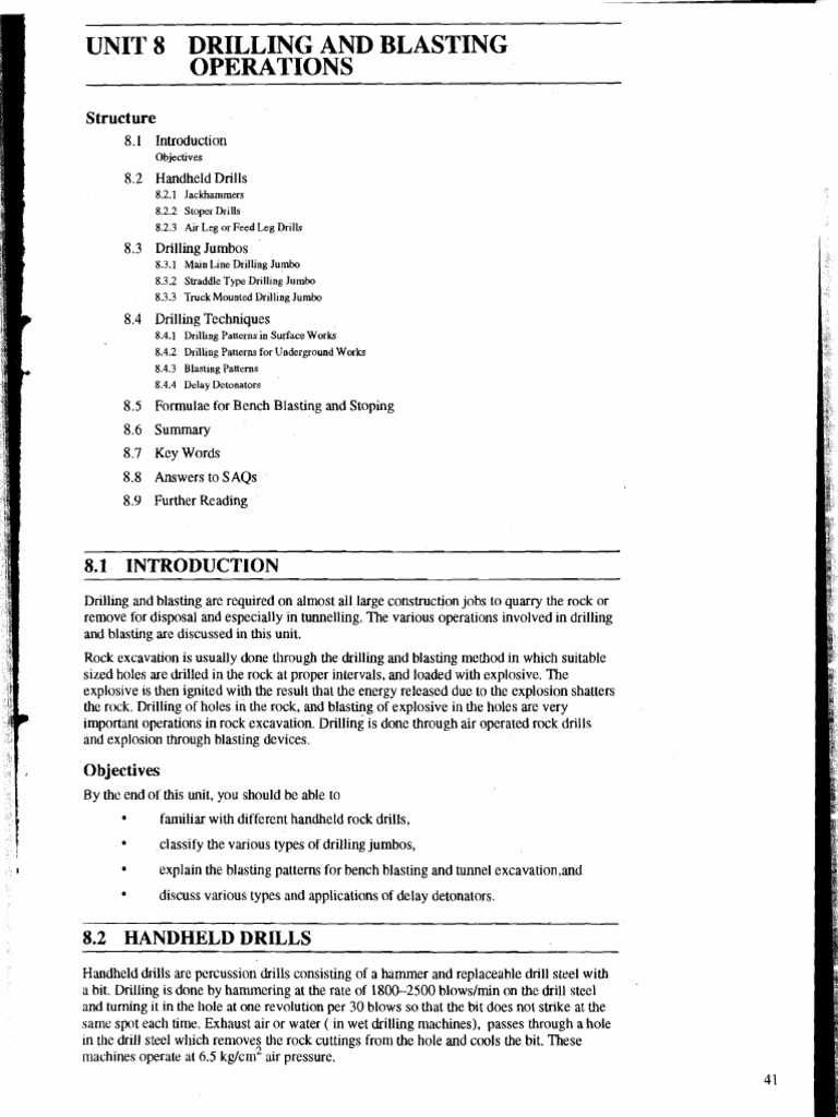 Drilling and Blasting Operations Guide | PDF | Drill | Drilling