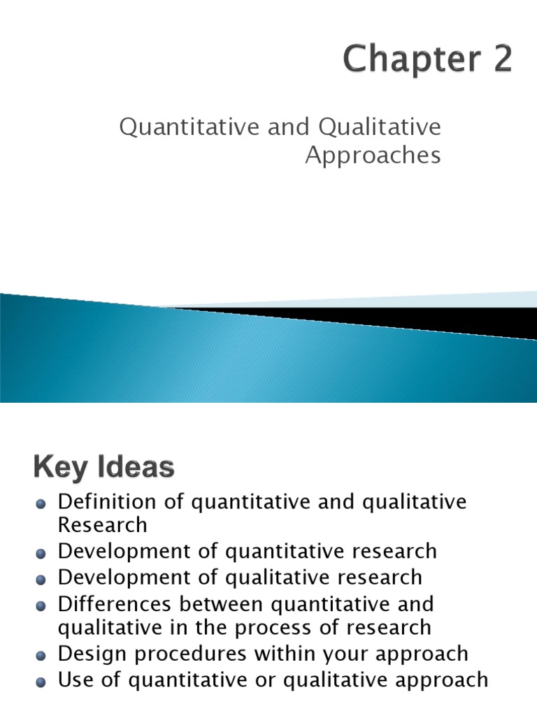 how to make chapter 2 in quantitative research