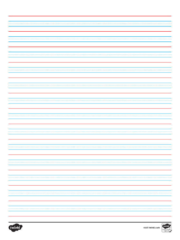 Au t2 e 3555 Year 34 Handwriting Lines | PDF