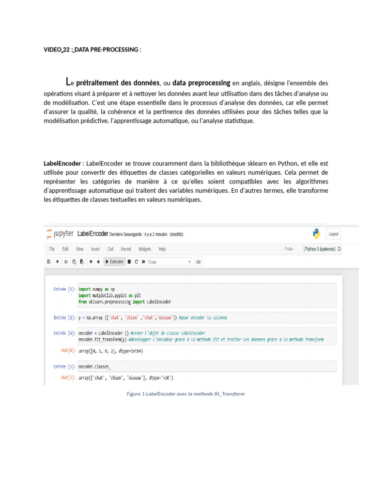 Prétraitement des données en Python | PDF | Apprentissage automatique ...