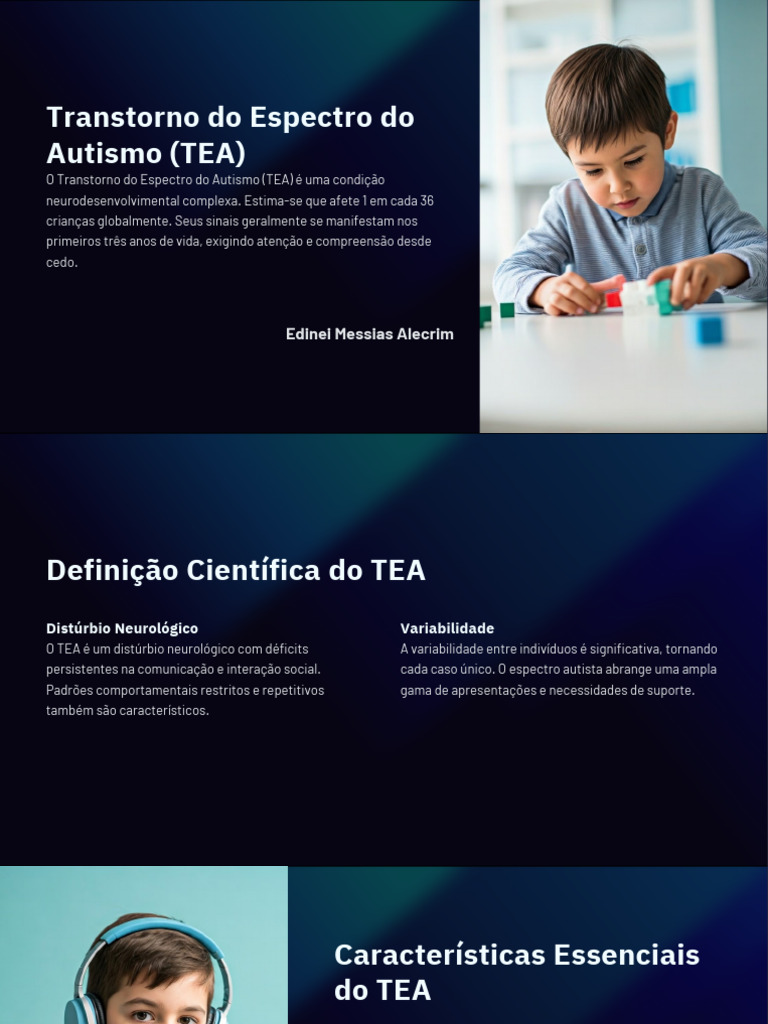 Transtorno Do Espectro Do Autismo TEA.pdf | PDF | Autismo | Psicologia