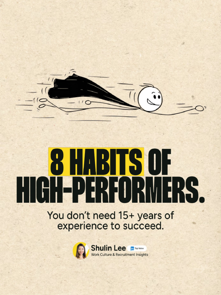 Habits of High Performers | PDF