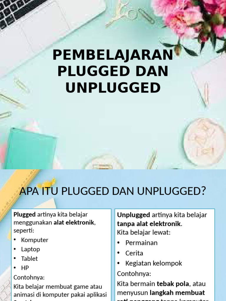 Pembelajaran Plugged dan Unplugged | PDF