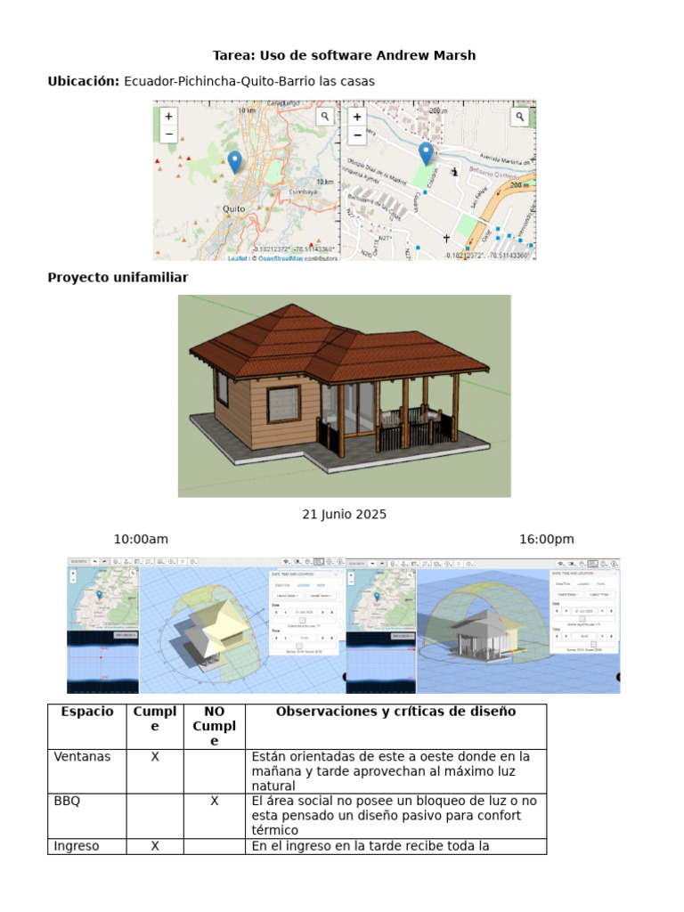 Uso del software Andrew Marsh en diseño arquitectónico | PDF | Techo ...