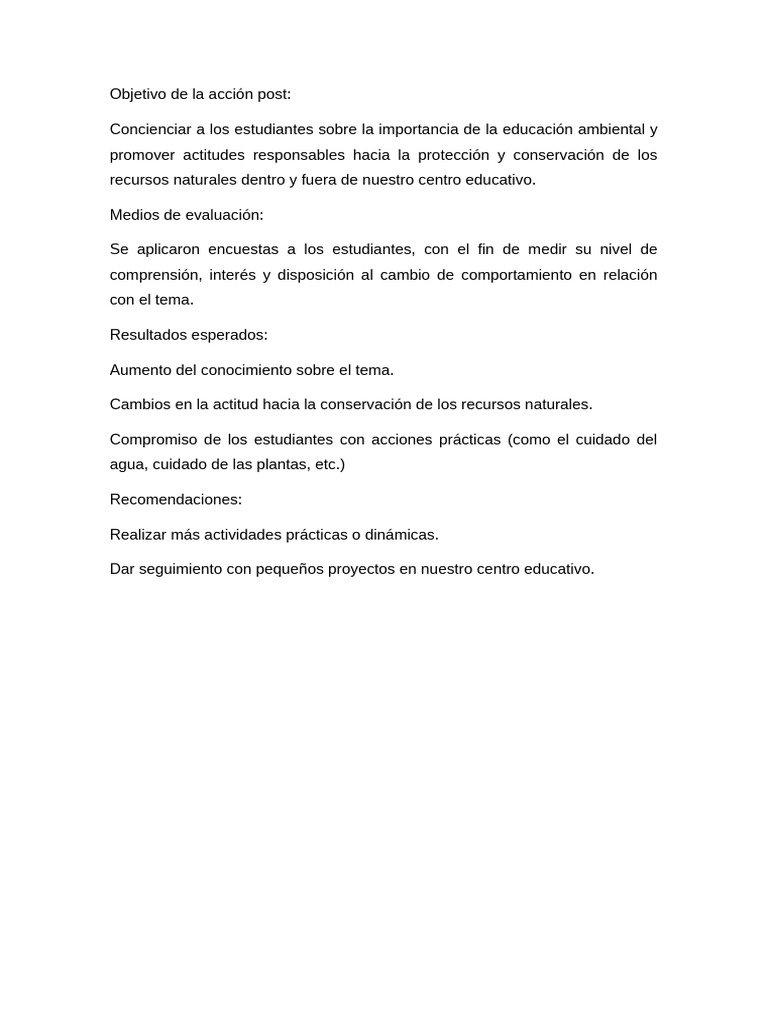 Acción Post | PDF