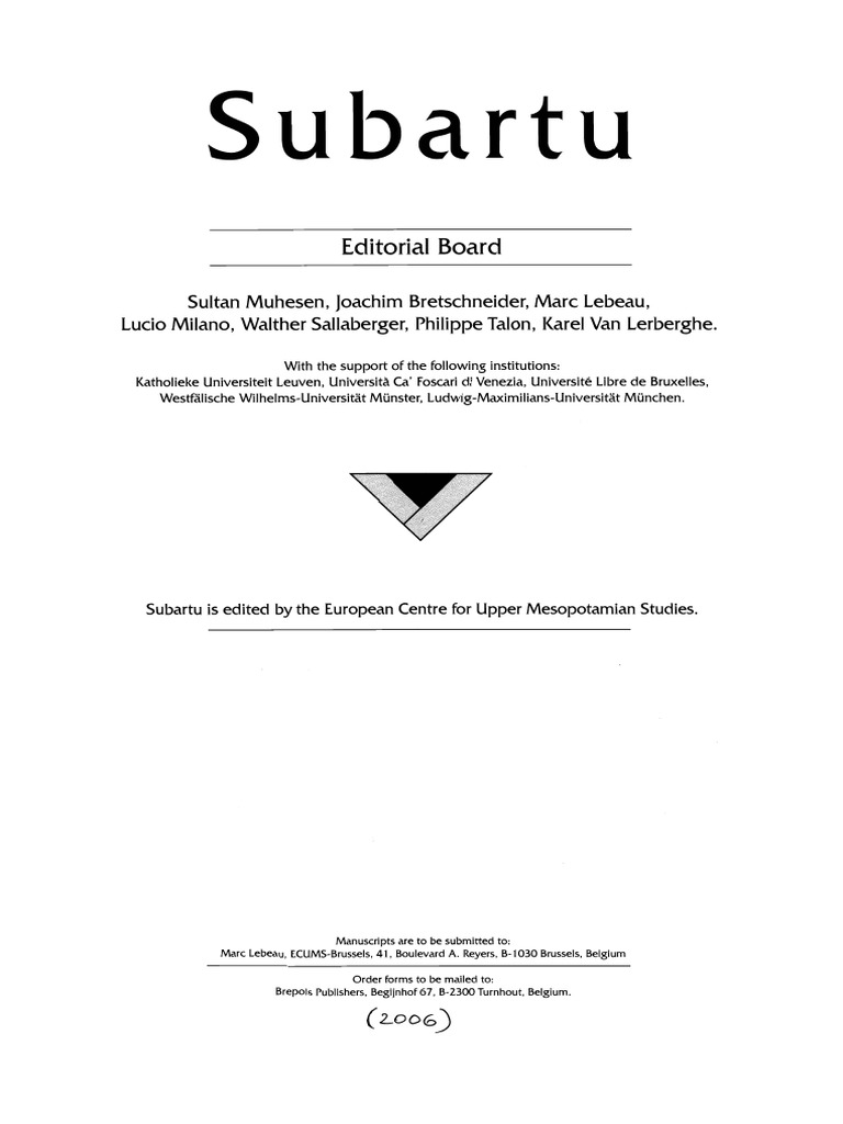173 Kuehne 2006 Subartu-17 513-519 | PDF