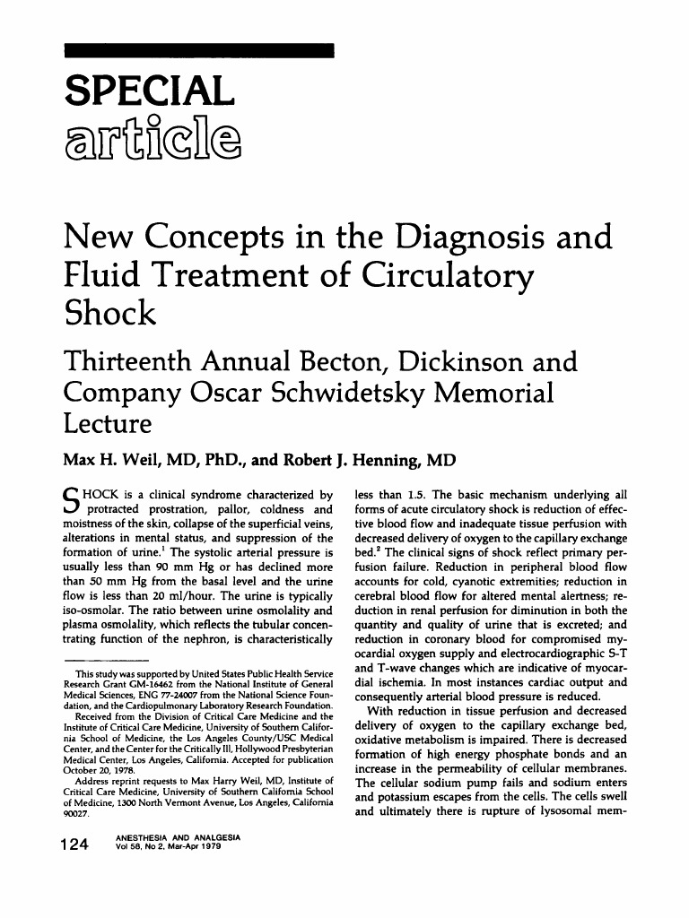 Fluid Challenge Weil 1 Shock (Circulatory) Edema