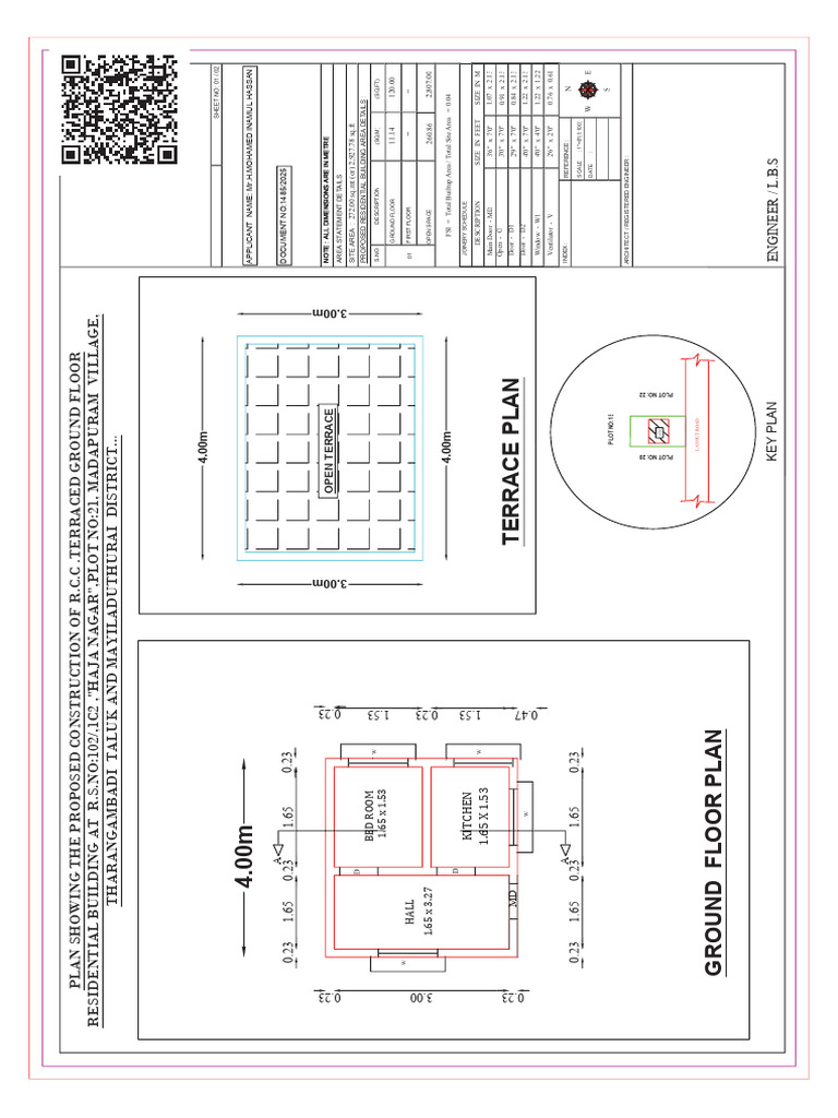 Proposed RCC Residential Building Plan | PDF | Buildings And Structures ...