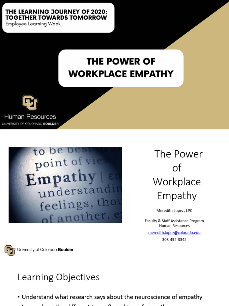 Enhancing Workplace Empathy Skills | PDF | Empathy | Emotions