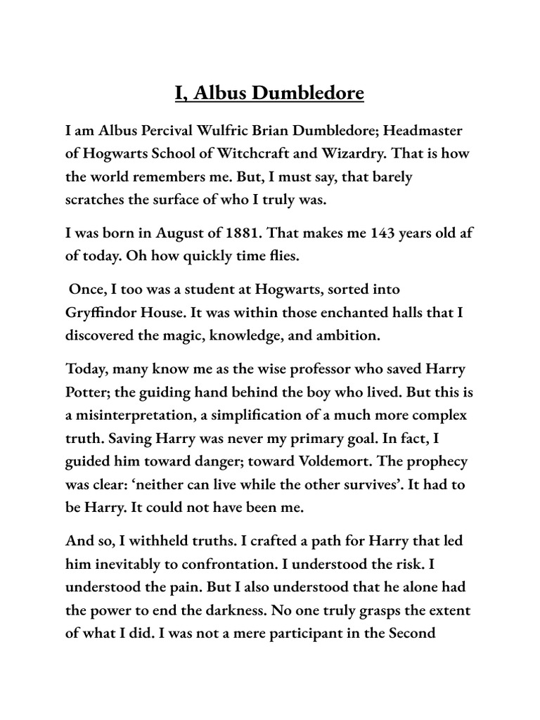 Untitled Document | PDF | Harry Potter | Mythography