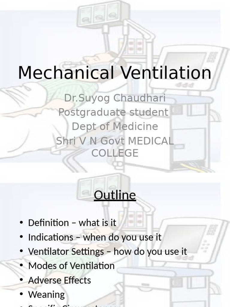 Overview of Mechanical Ventilation | PDF | Breathing | Physiology