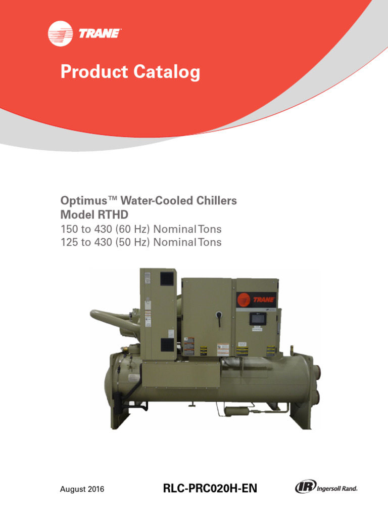 Chiller Trane RTHD Manual Inglês | PDF | Chemical Engineering ...