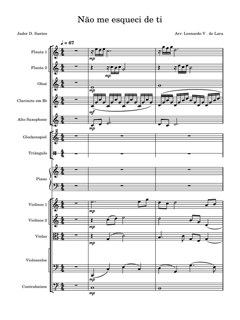 Não Me Esqueci de Ti - Prévia (Não Esta Pronta) | PDF | Musical ...