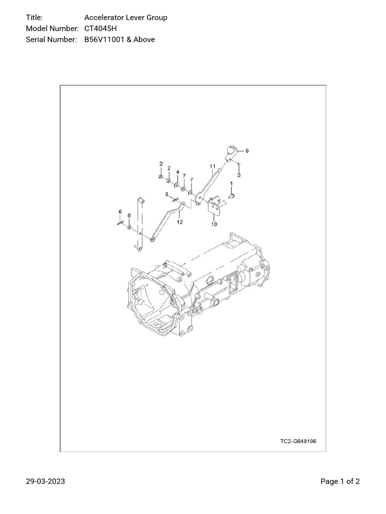 Accelerator Lever Group - CT4045H | PDF
