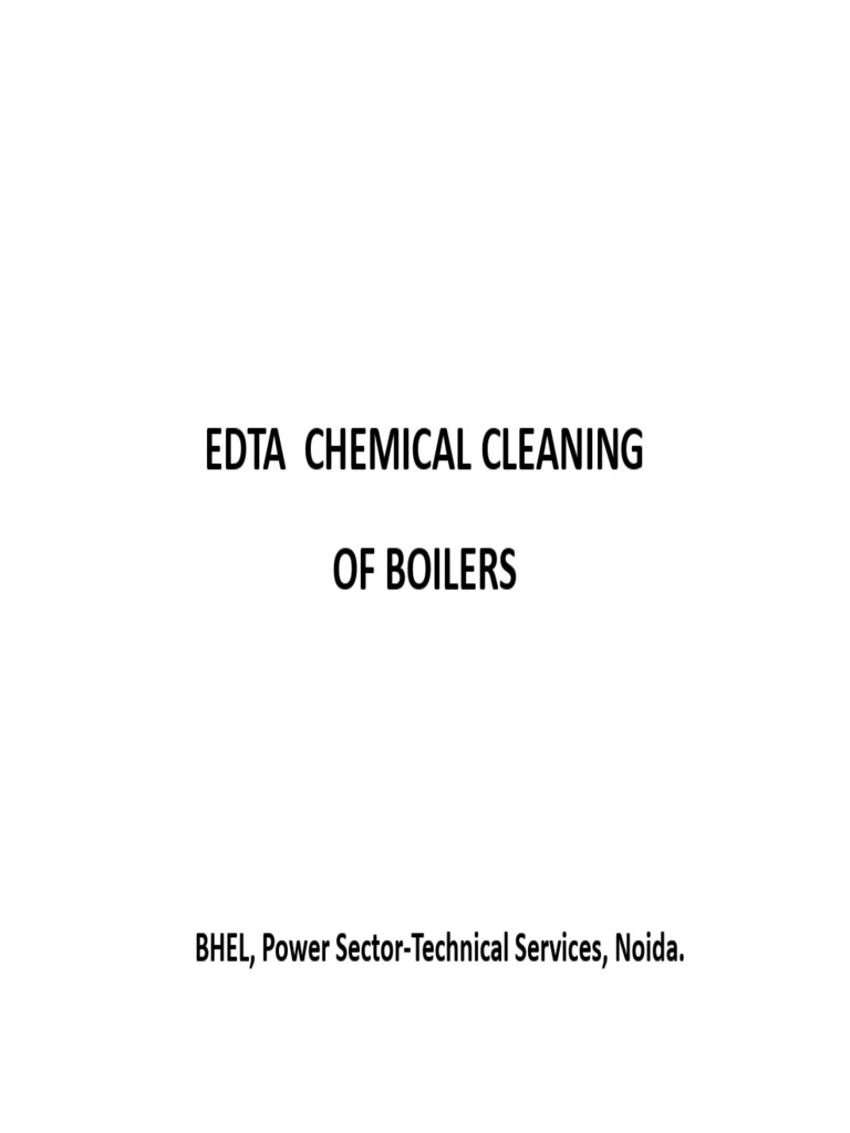 EDTA Chemical Cleaning for Boilers | PDF | Ethylenediaminetetraacetic ...