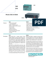 General Purpose Amplifiers: Models GA2 & GA6A