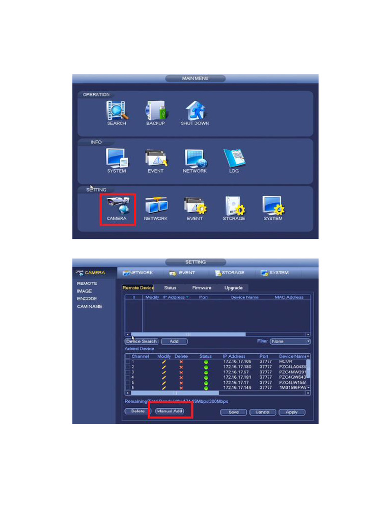 How To Add Tiandy Cameras To The Dahua NVR | PDF