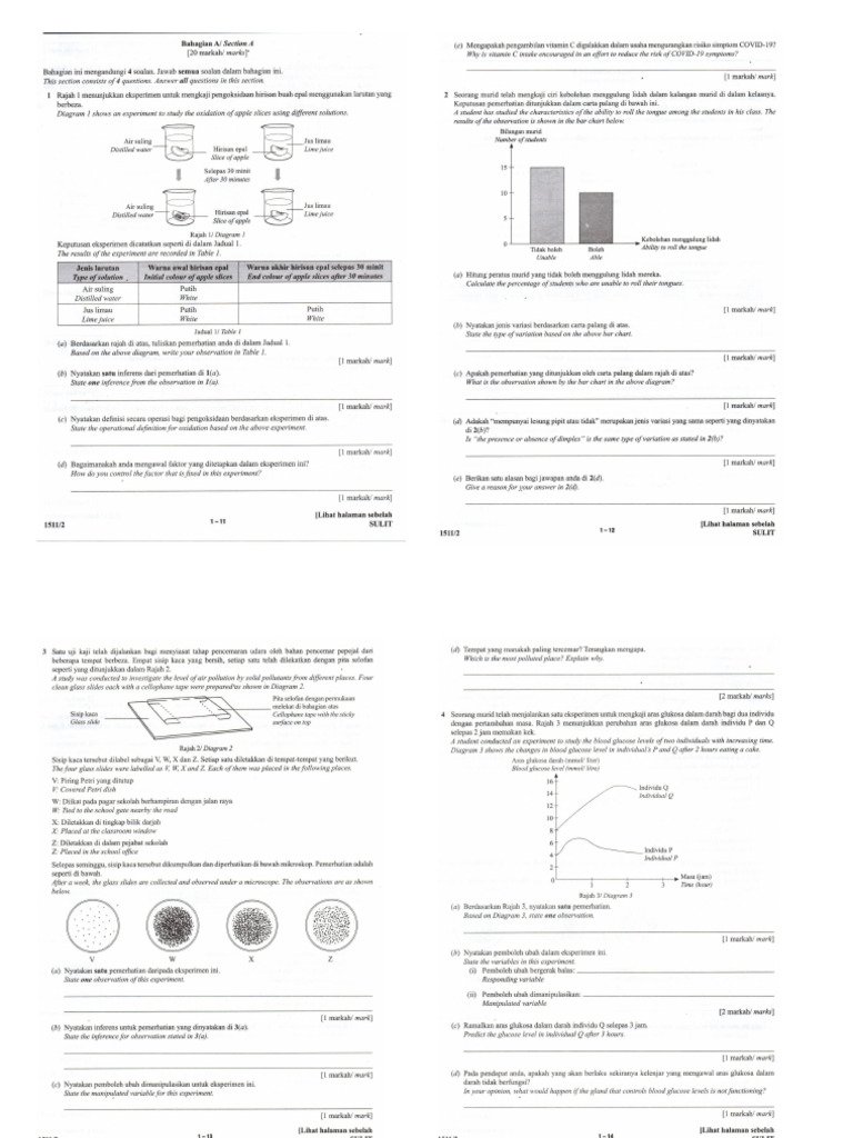 Paper 2 Bahagian A Modul SPM 1 | PDF