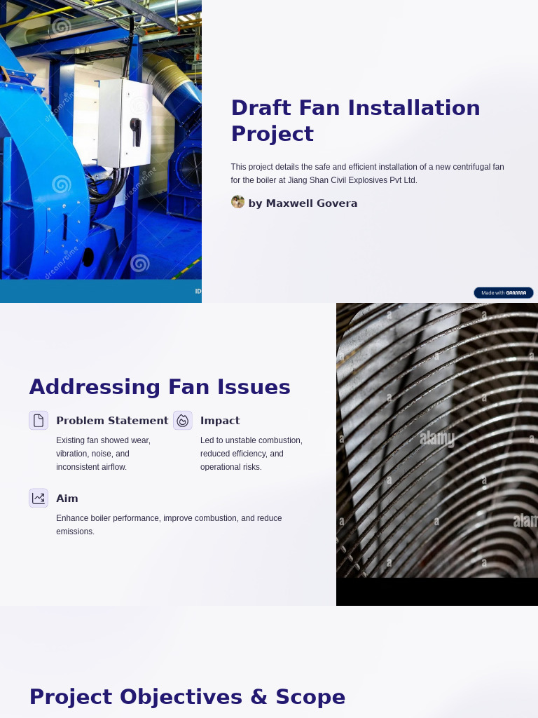 Centrifugal Fan Installation Guide | PDF