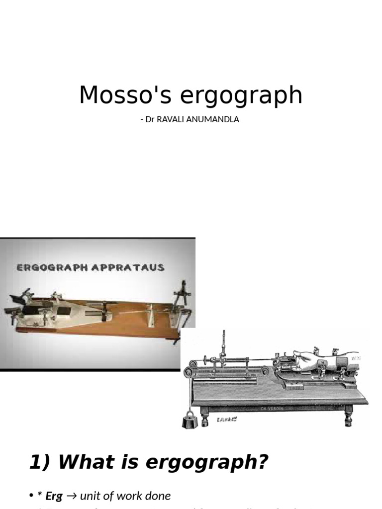 Mosso's Ergograph: Principles and Uses | PDF | Vein | Artery