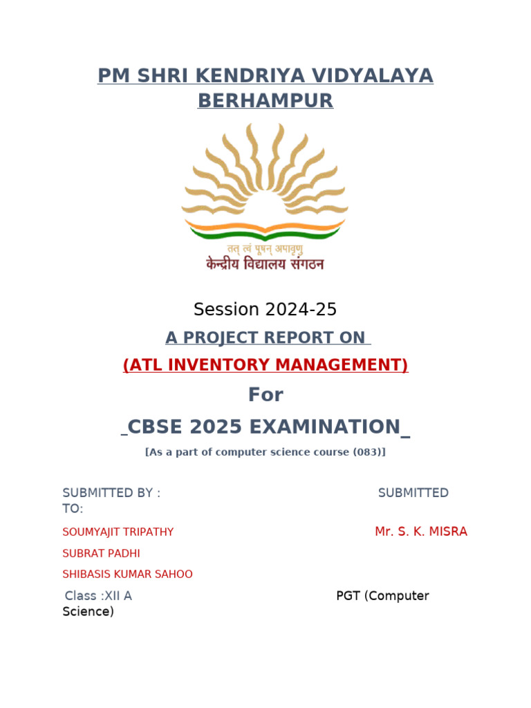 CS Project 2024-20251 | PDF | Python (Programming Language) | Operating ...