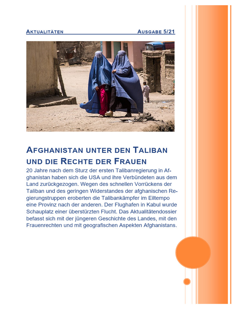 A T R F: Fghanistan Unter Den Aliban Und Die Echte Der Rauen | PDF