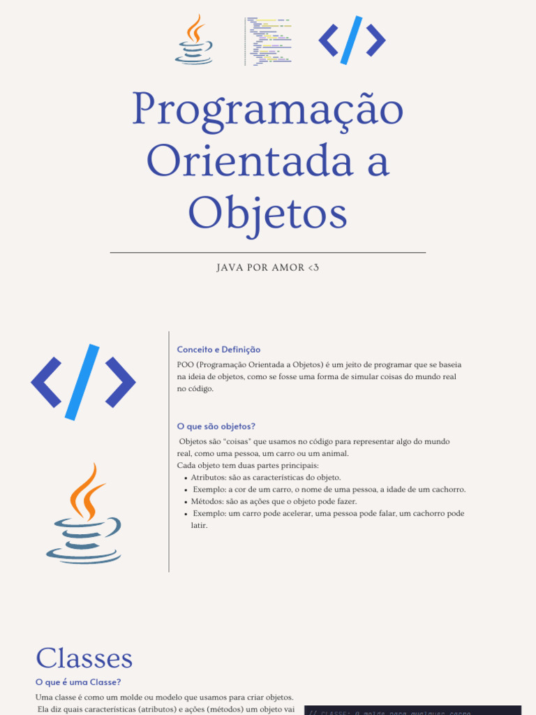 Introdução à Programação Orientada a Objetos em Java | PDF