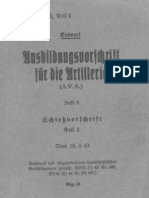 H DV 200-6 Ausbildungsvorschrift Fur Die Artillerie 1943