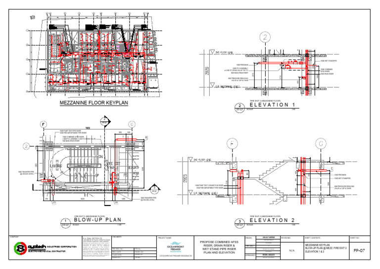 Fp-07 Mezzanine Level Stair 2 | PDF | Stairs | Hydraulics