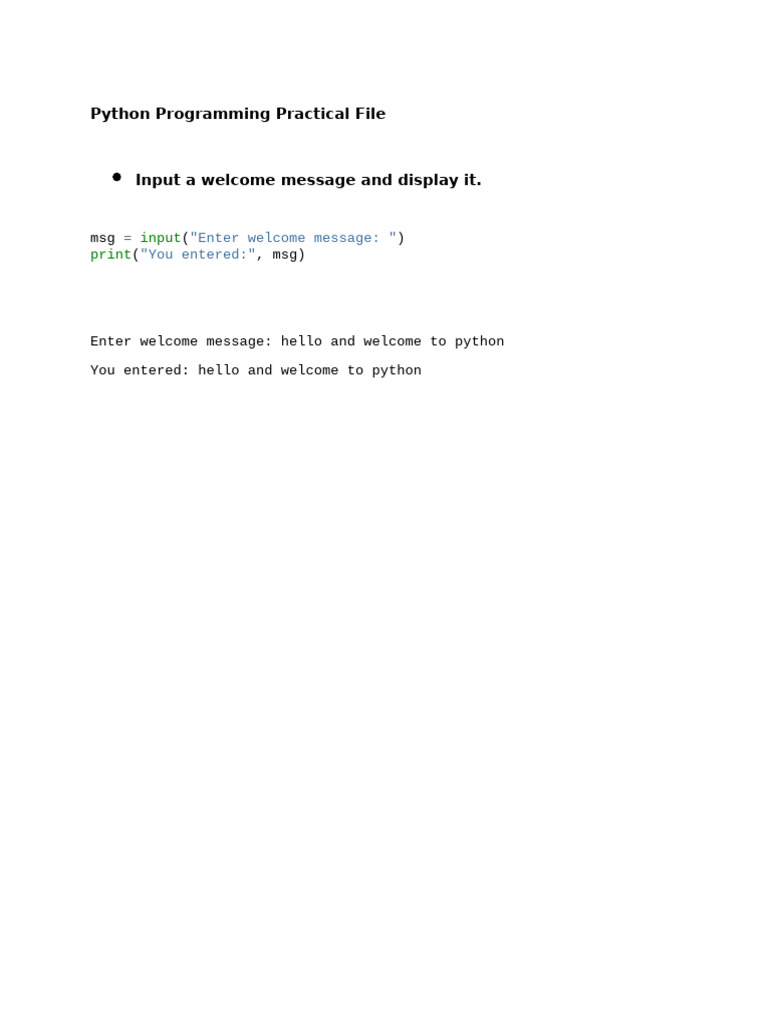 Python Programming Exercises Guide | PDF | Computer Programming ...