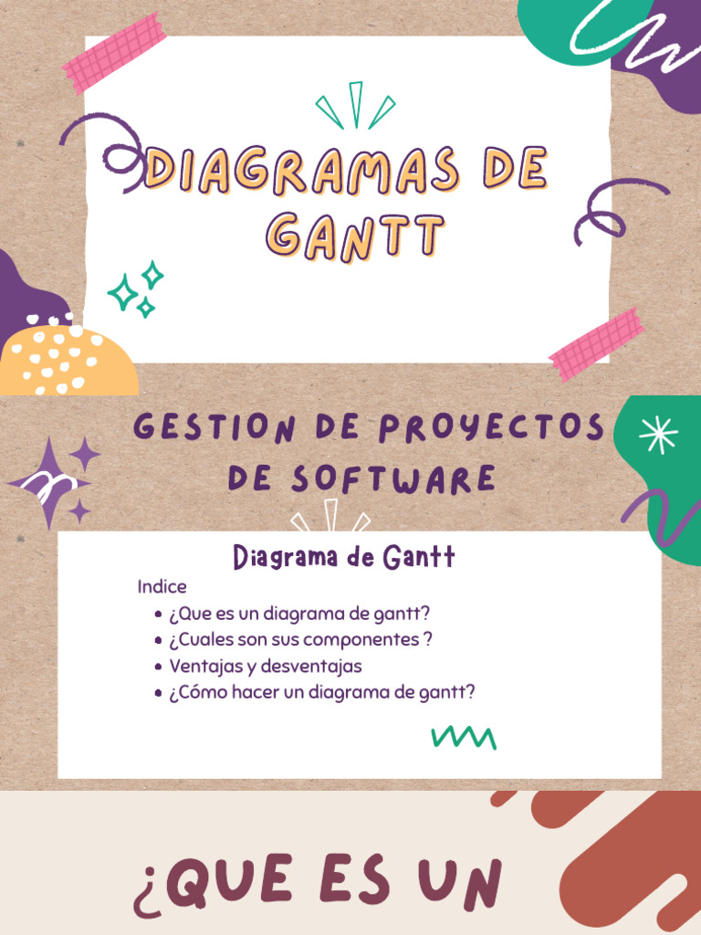 Guía de Diagramas de Gantt en Proyectos | PDF | Gestión del tiempo ...