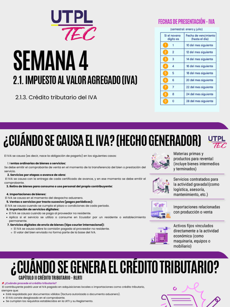 Fechas de Presentación del IVA | PDF | Impuesto al valor agregado | Factura