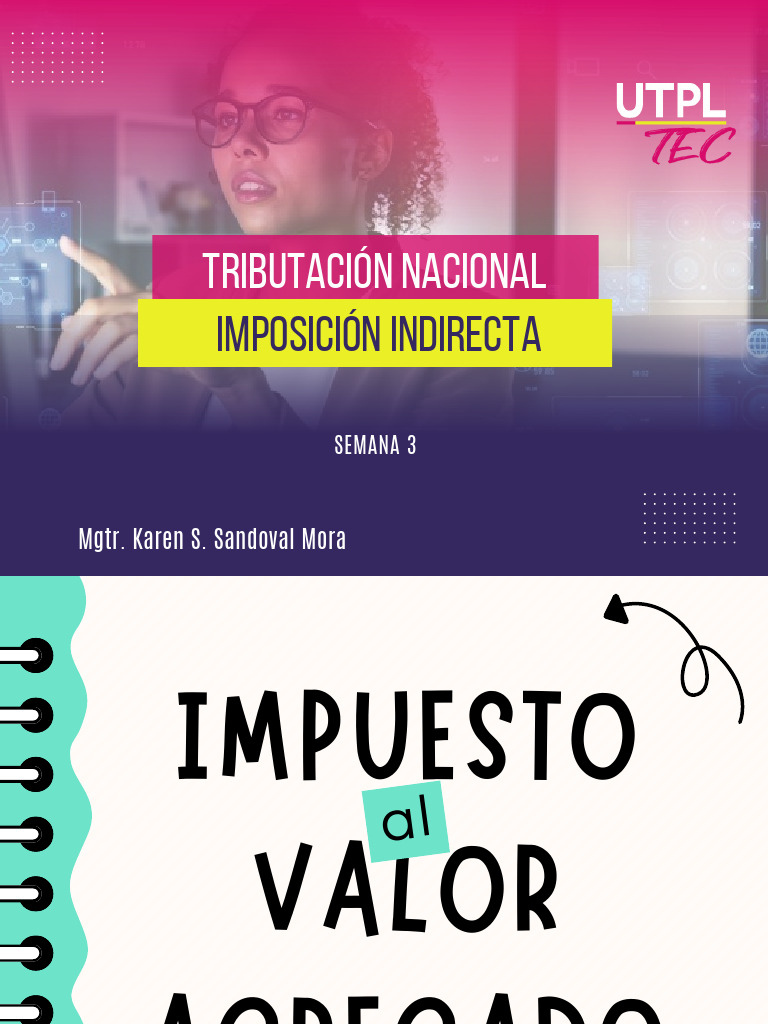 Semana 3 Iva Utpl Tec | PDF | Impuesto al valor agregado | Impuestos