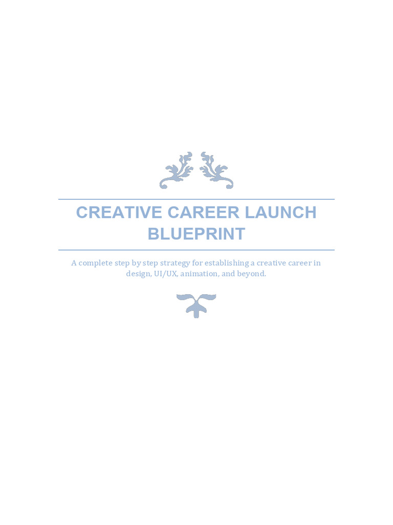 Creative Career Blueprint | PDF | Computing