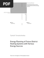 naria Tymofii Tereshchenko PhD | PDF | Cogeneration | District Heating