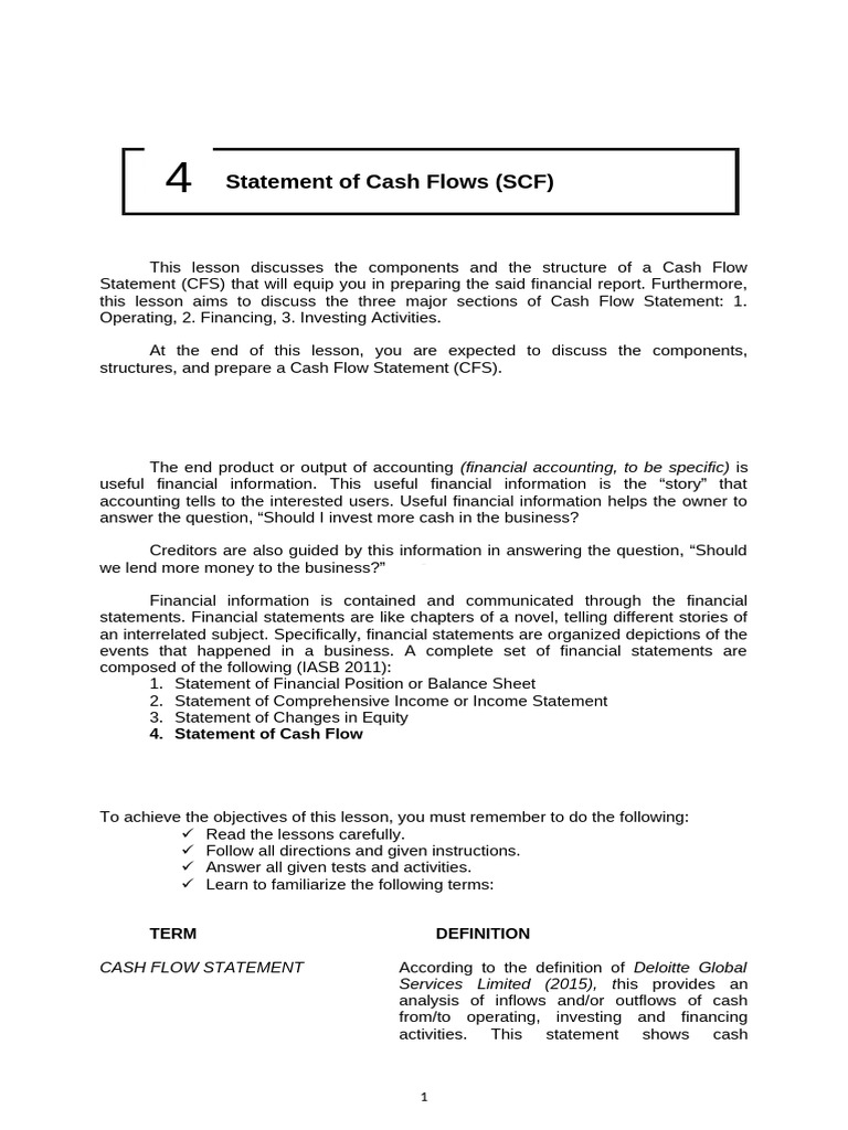 Statement of Cash Flow | PDF | Cash Flow Statement | Revenue