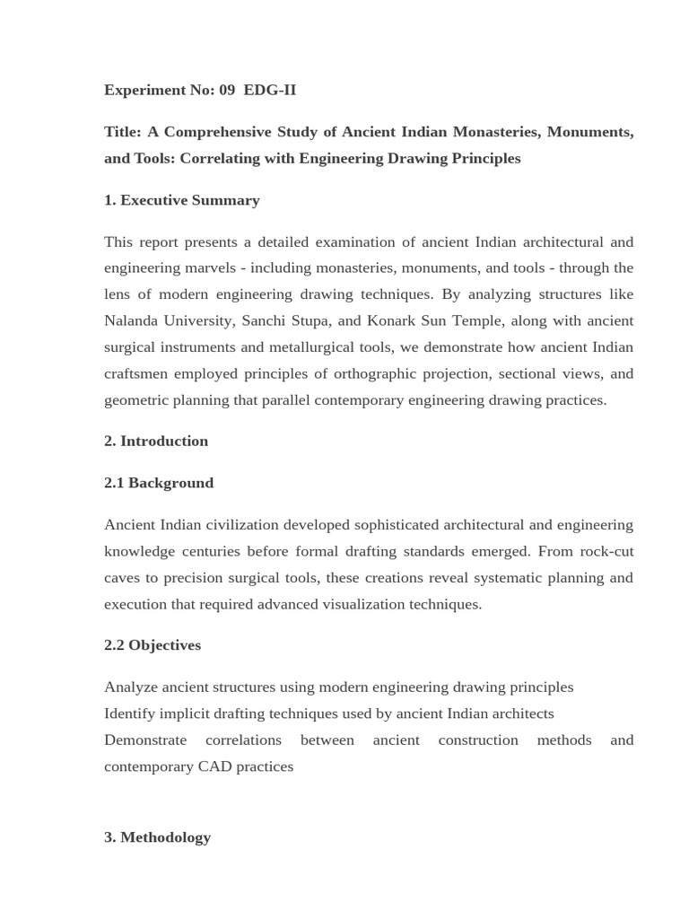 Ancient Indian Engineering and Drawing Techniques | PDF | Engineering ...